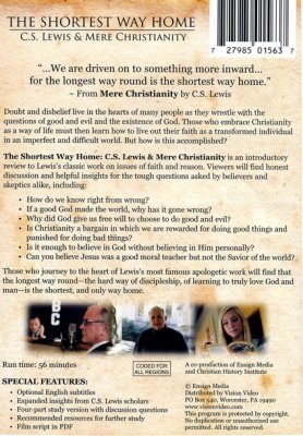 DVD SHORTEST WAY HOME: C.S. LEWIS & MERE CHRISTIANITY
