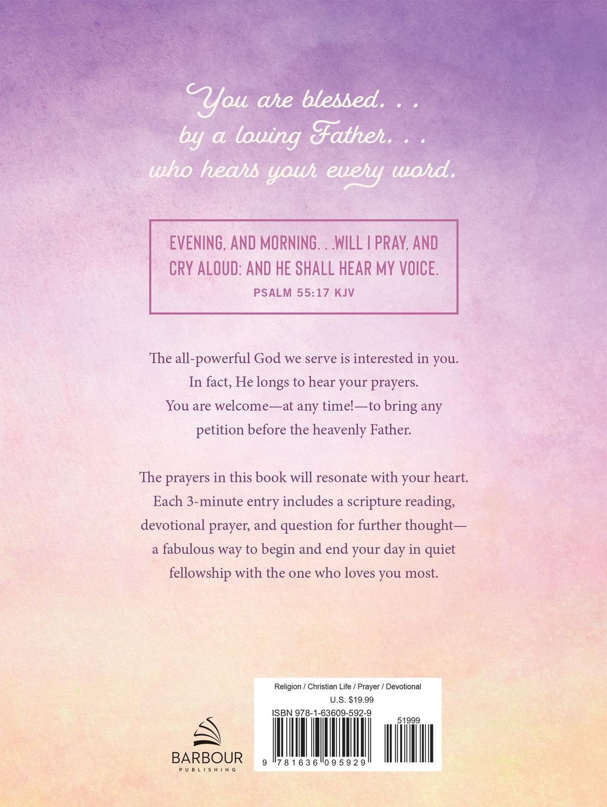 3-MINUTE PRAYERS FOR MORNING AND EVENING: DAILY INSPIRATION FOR WOMEN (3 MINUTE DEVOTIONS SERIES)