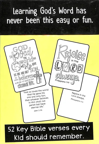 52 COLOURING CARDS FOR KIDS: BIBLE MEMORY VERSES EVERY KID SHOULD KNOW