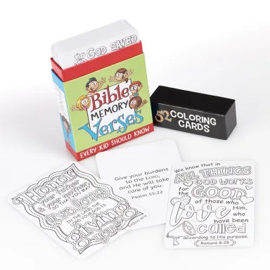 52 COLOURING CARDS FOR KIDS: BIBLE MEMORY VERSES EVERY KID SHOULD KNOW