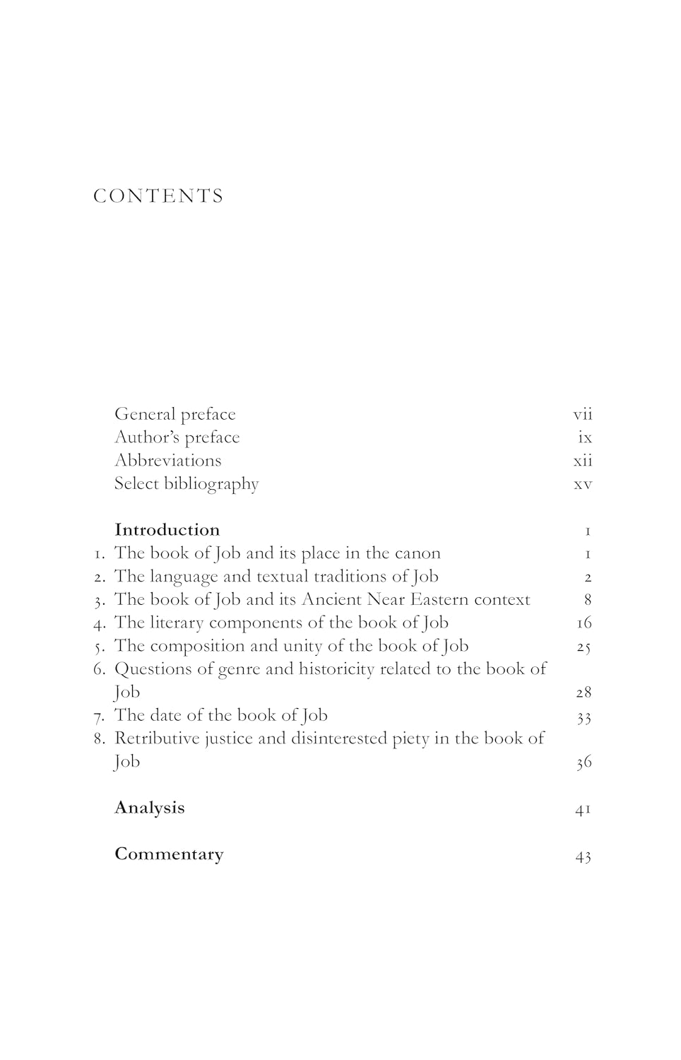 JOB (TYNDALE OLD TESTAMENT COMMENTARY SERIES)