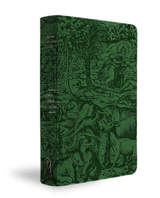 B KJV MAJESTIC ILLUMINATED BIBLE  EMERALD