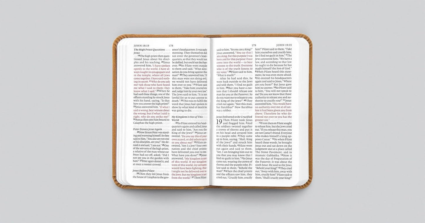 B ESV VEST POCKET NEW TESTAMENT WITH PSALMS AND PROVERBS NUBUCK CARAMEL WILDFLOWER DESIGN (RED LETTER EDITION)