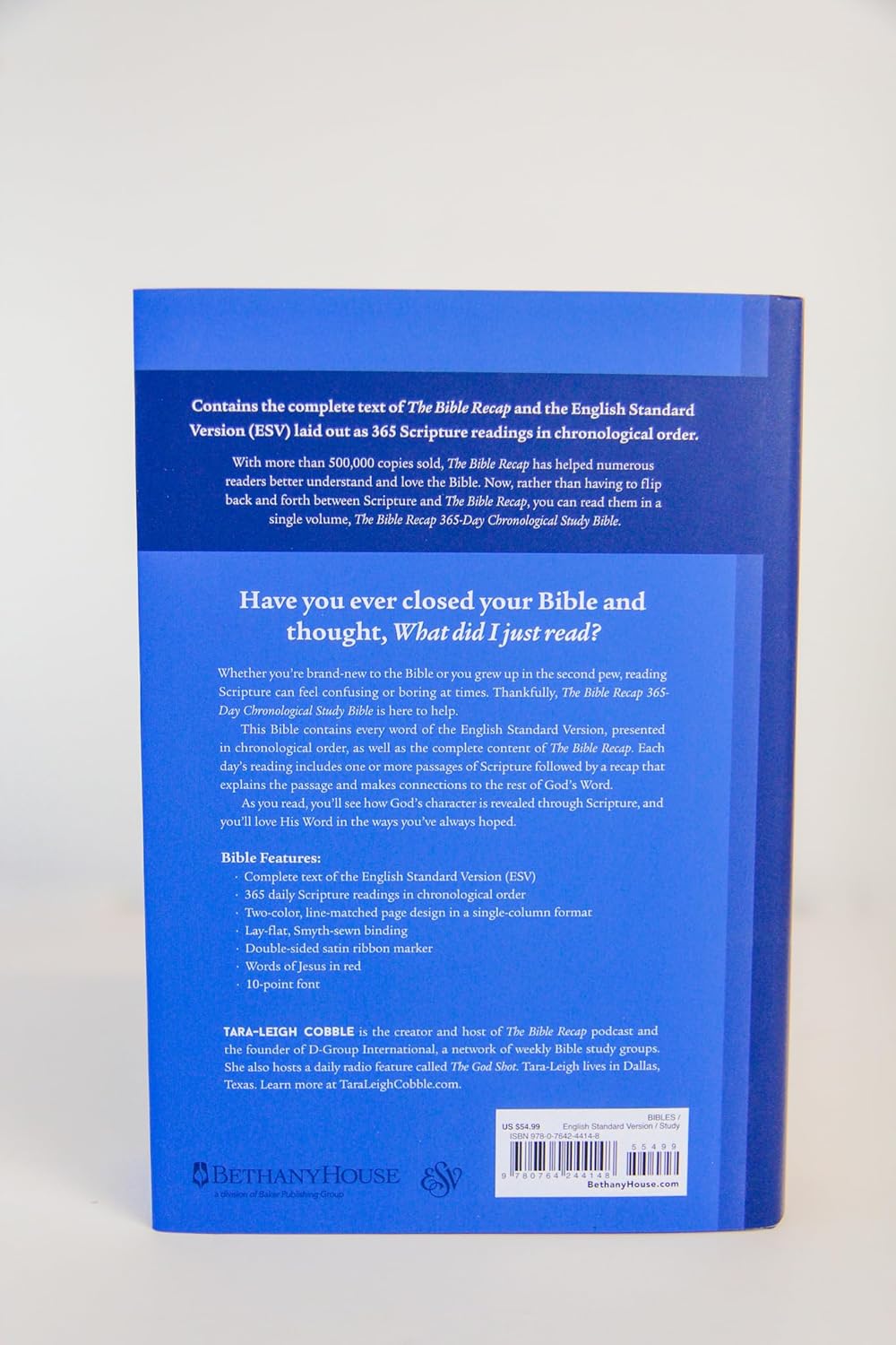 ESV THE BIBLE RECAP 365-DAY CHRONOLOGICAL STUDY BIBLE (RED LETTER EDITION)