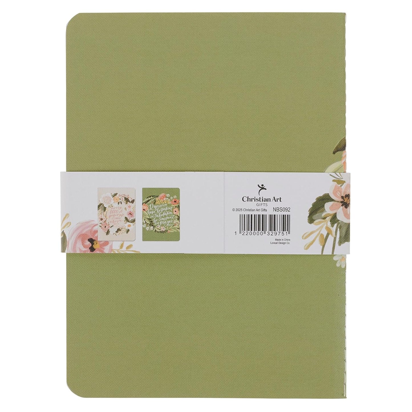 NOTEBOOK MEDIUM (SET OF 2): EVERY GOOD & PERFECT GIFT & REJOICE IN HOPE FLORAL