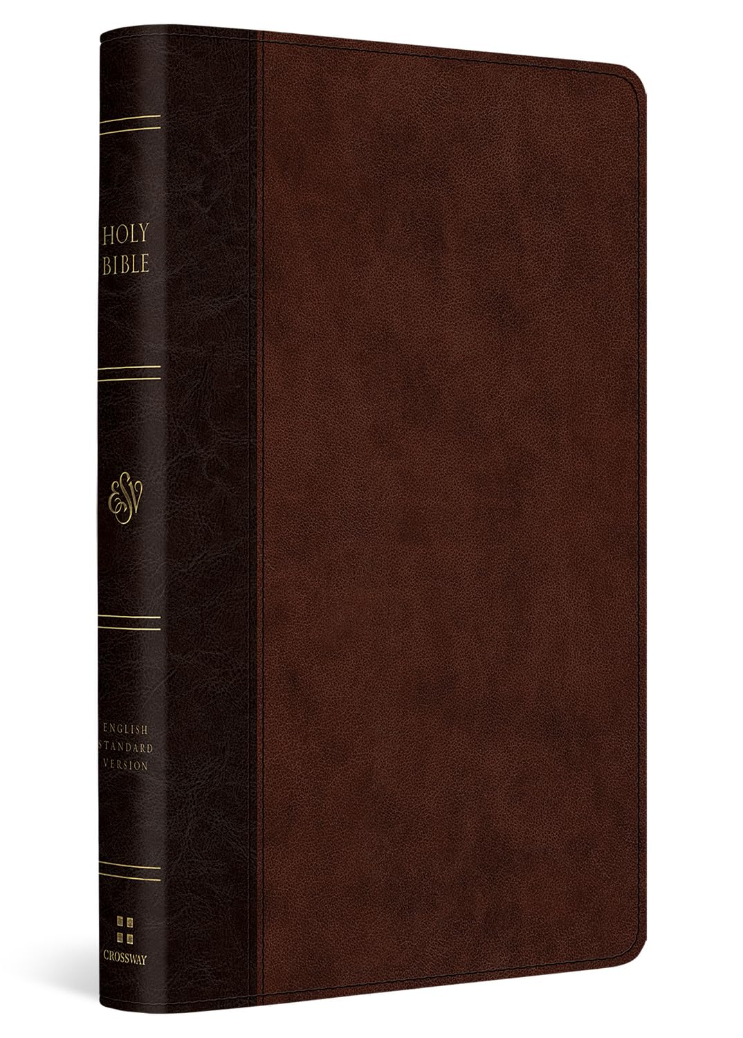 B ESV LARGE PRINT THINLINE REFERENCE BIBLE BROWN/WALNUT TIMELESS DESIGN (RED LETTER EDITION)
