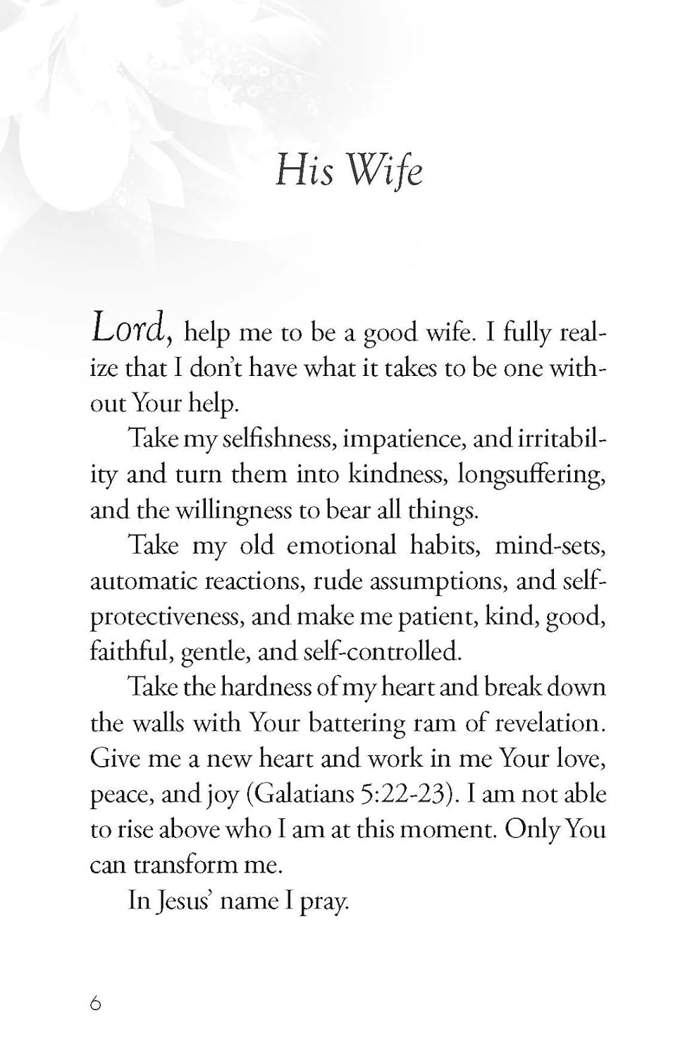 THE POWER OF A PRAYING WIFE BOOK OF PRAYERS