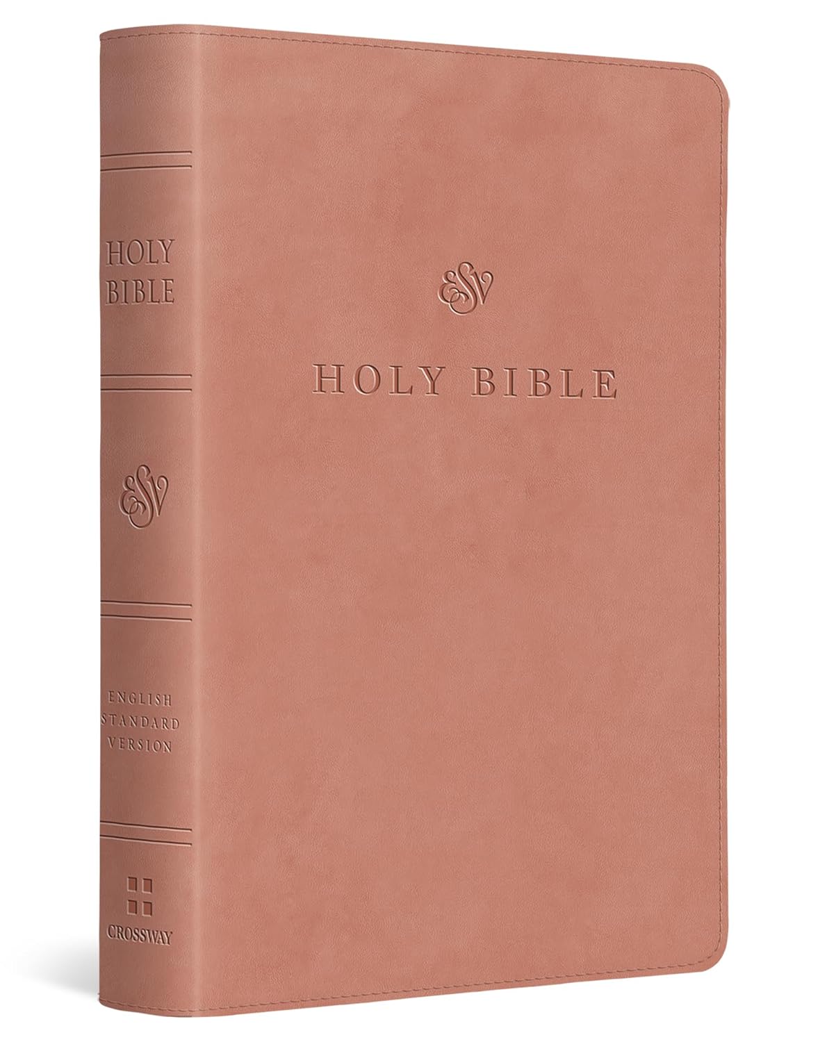 ESV LARGE PRINT COMPACT BIBLE BLUSH ROSE (RED LETTER EDITION)