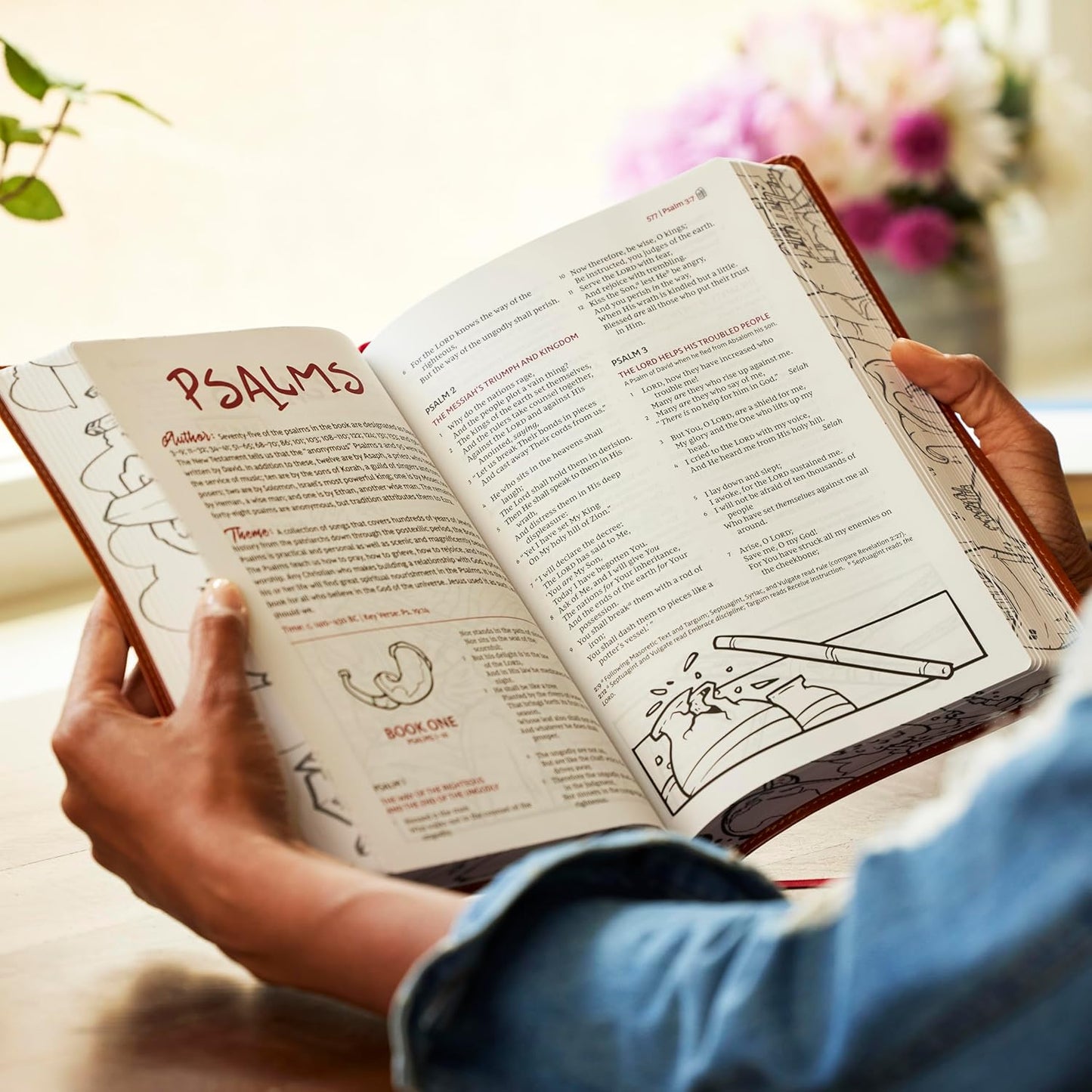 B NKJV SKETCHBOOK BIBLE (RED LETTER EDITION)