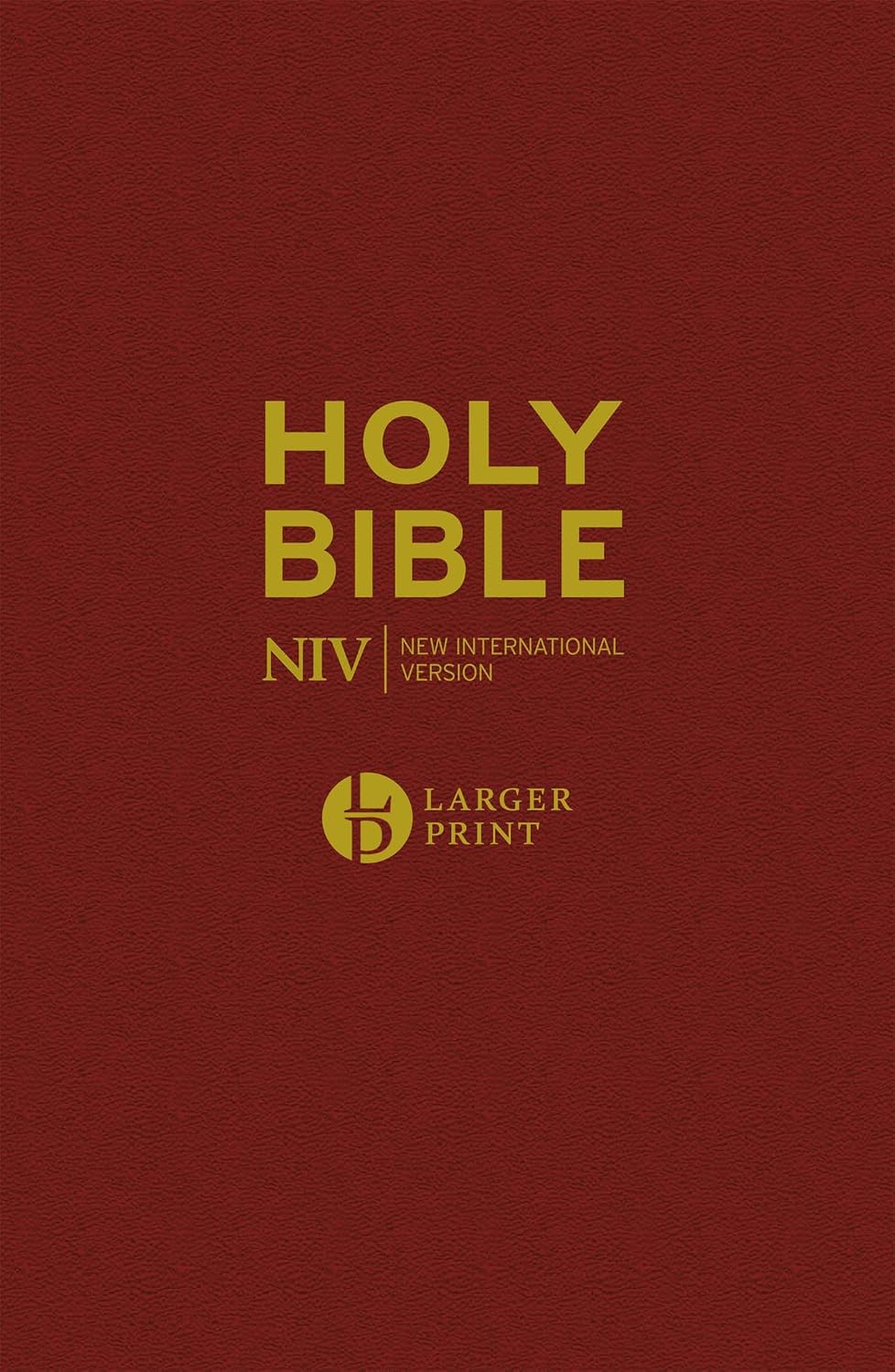 NIV LARGER PRINT BURGUNDY BIBLE