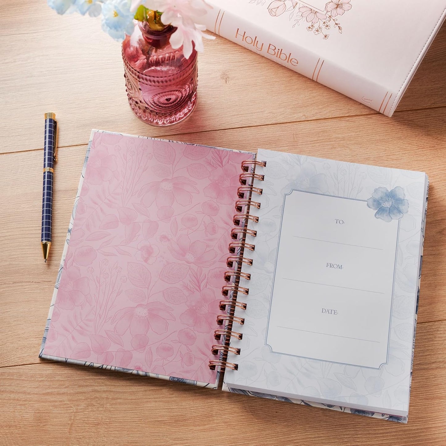 JOURNAL: TRUST IN THE LORD WITH ALL YOUR HEART FLORAL