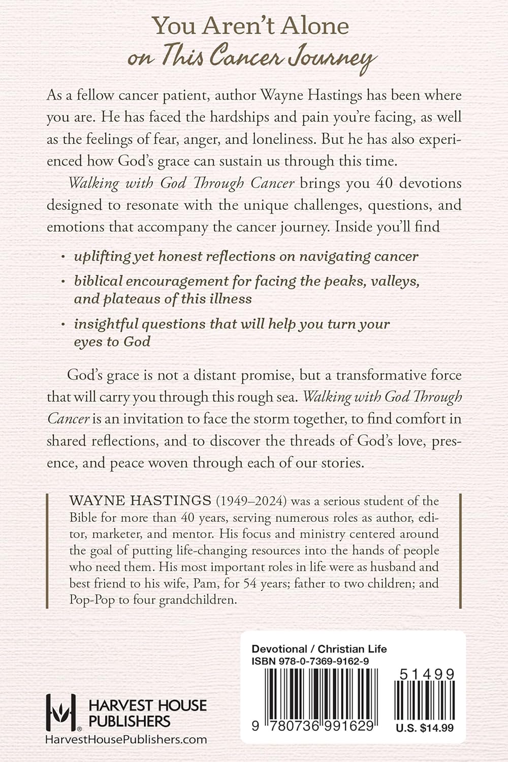 WALKING WITH GOD THROUGH CANCER: A 40-DAY DEVOTIONAL