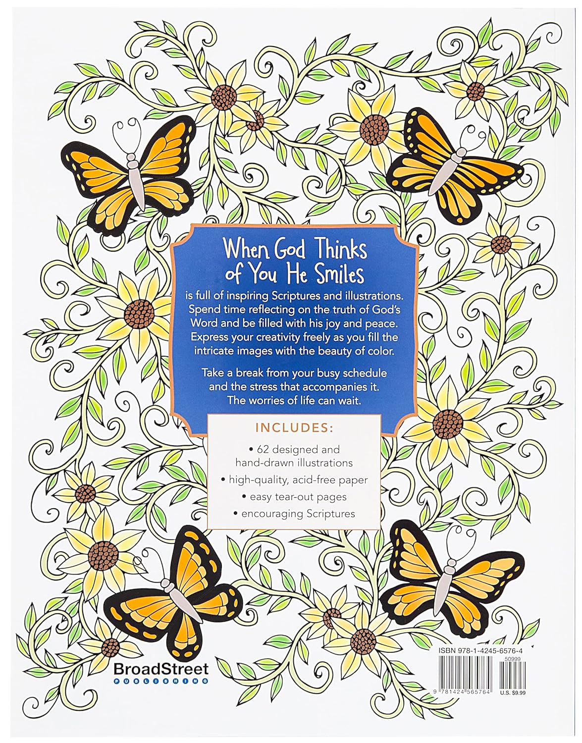 WHEN GOD THINKS OF YOU HE SMILES: COLOURING BOOK