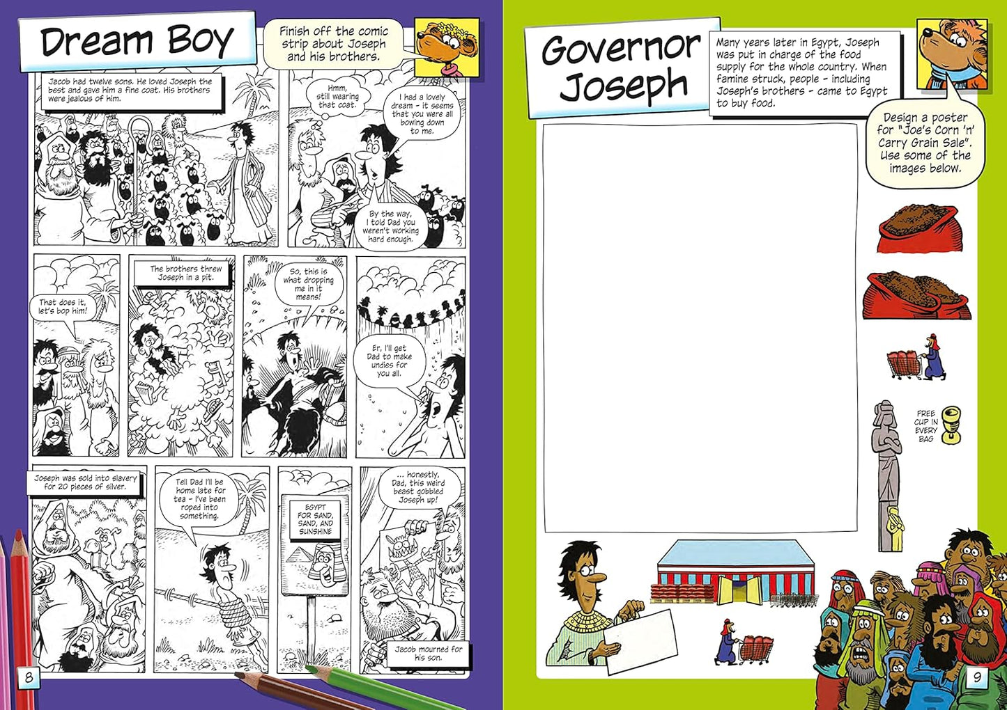 THE LION KIDS BIBLE COMIC ACTIVITY BOOK