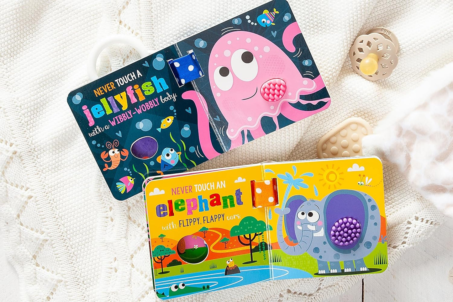 NEVER TOUCH STROLLER BOOKS (2 PACK): GOD'S OCEAN CREATURES/GOD'S AMAZING ANIMALS