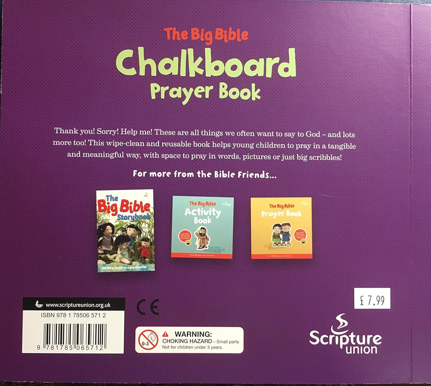 THE BIG BIBLE CHALKBOARD PRAYER BOOK