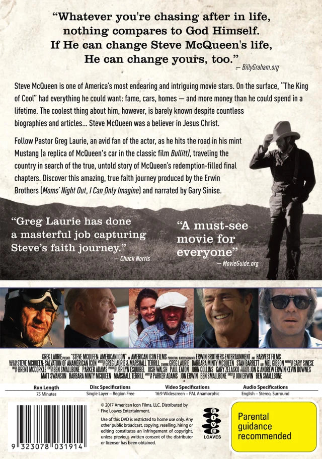 DVD STEVE MCQUEEN: AMERICAN ICON