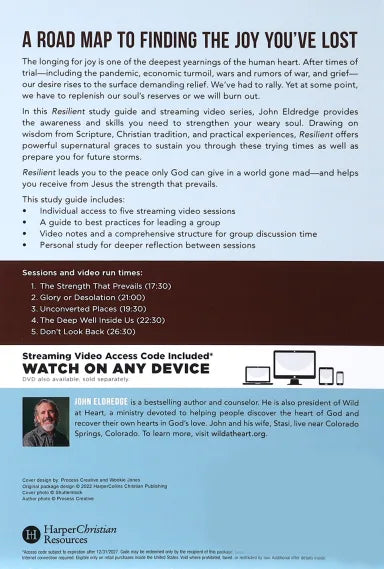 RESILIENT: RESTORING YOUR WEARY SOUL IN THESE TURBULENT TIMES (STUDY GUIDE PLUS STREAMING VIDEO)