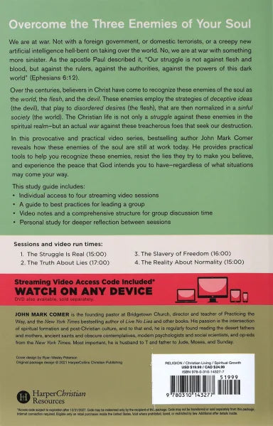 LIVE NO LIES: RECOGNIZE AND RESIST THE THREE ENEMIES THAT SABOTAGE YOUR PEACE (STUDY GUIDE PLUS STREAMING VIDEO)