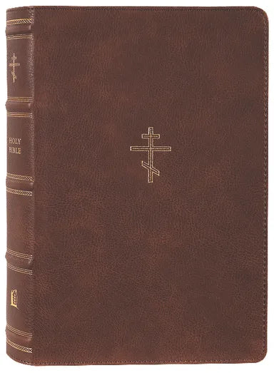 NKJV ORTHODOX STUDY BIBLE BROWN (BLACK LETTER EDITION)