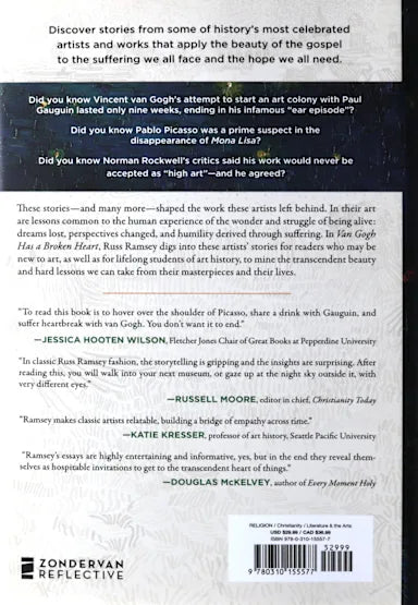 VAN GOGH HAS A BROKEN HEART: WHAT ART TEACHES US ABOUT THE WONDER AND STRUGGLE OF BEING ALIVE