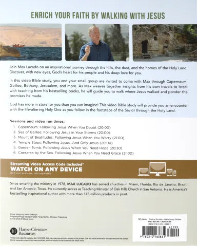 IN THE FOOTSTEPS OF THE SAVIOR (STUDY GUIDE WITH DVD)