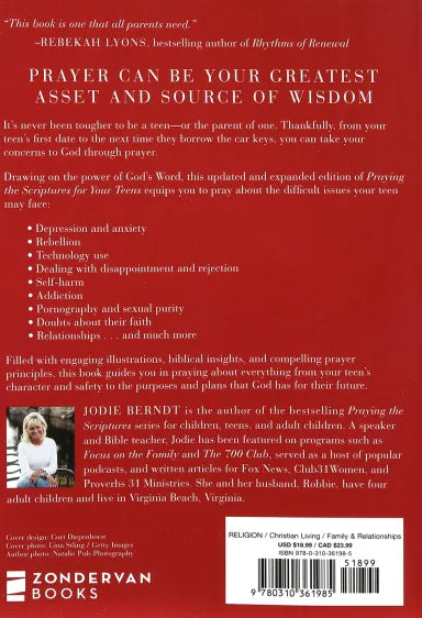 PRAYING THE SCRIPTURES FOR YOUR TEENS: OPENING THE DOOR FOR GOD'S PROVISION IN THEIR LIVES