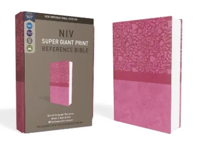 B NIV SUPER GIANT PRINT REFERENCE BIBLE PINK (RED LETTER EDITION)