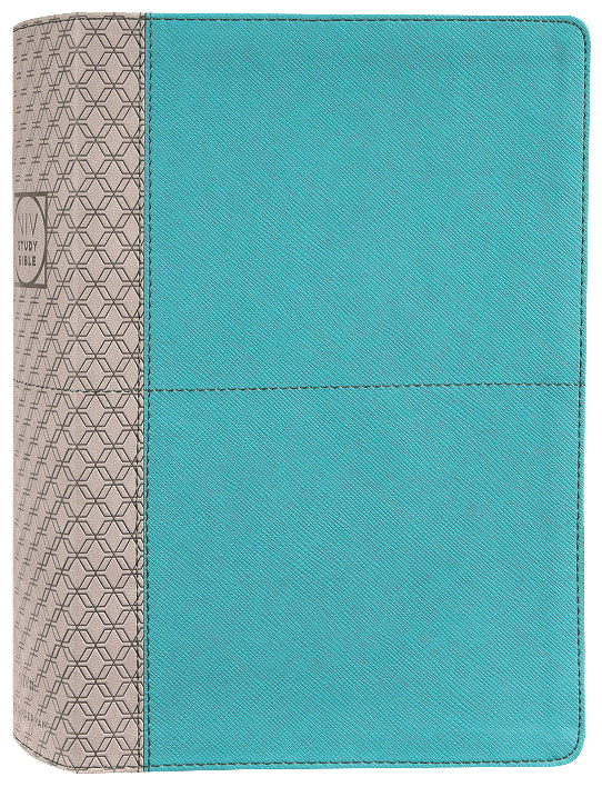 B NIV STUDY BIBLE TEAL/GRAY (RED LETTER EDITION) FULLY REVISED EDITION (2020)