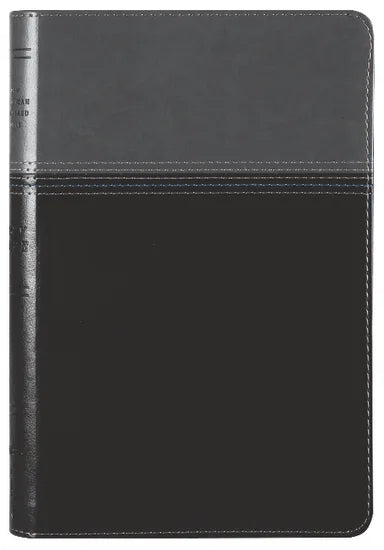 B NASB THINLINE BIBLE BLACK/GREY 1995 TEXT (RED LETTER EDITION)