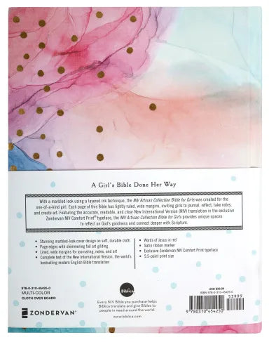 B NIV ARTISAN COLLECTION BIBLE FOR GIRLS MULTI-COLOR (RED LETTER EDITION)