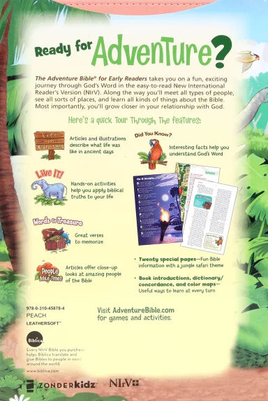 B NIRV ADVENTURE BIBLE FOR EARLY READERS CORAL FULL COLOR