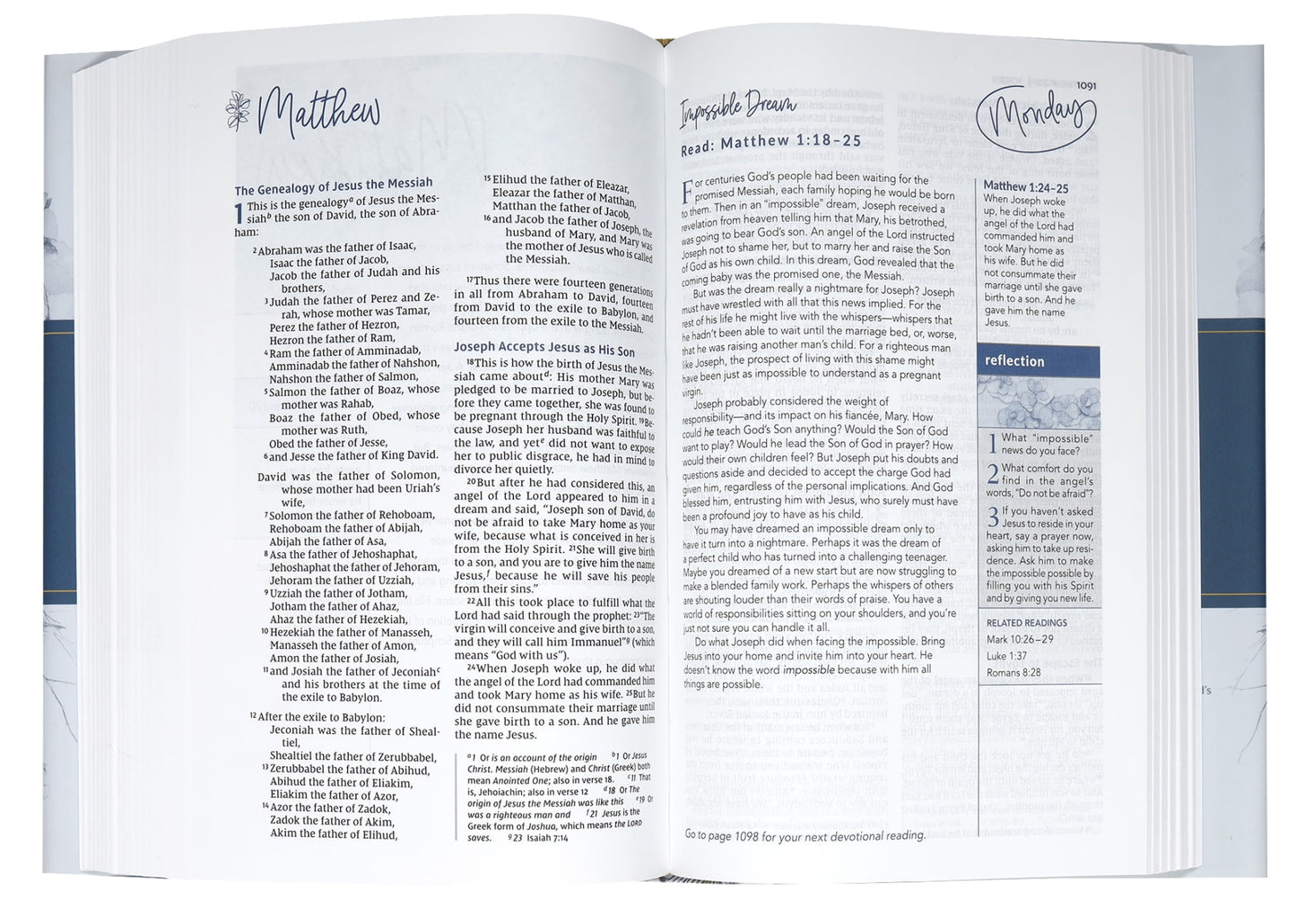 B NIV WOMEN'S DEVOTIONAL BIBLE (BLACK LETTER EDITION)