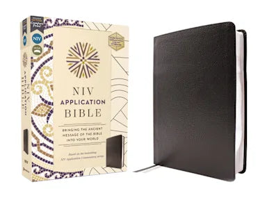 B NIV APPLICATION BIBLE BLACK (RED LETTER EDITION)