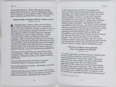 B DHUWAYA GOD WANARRWU DHARUK MARKKUNU WUKIRRIWUY (GOSPEL OF MARK)