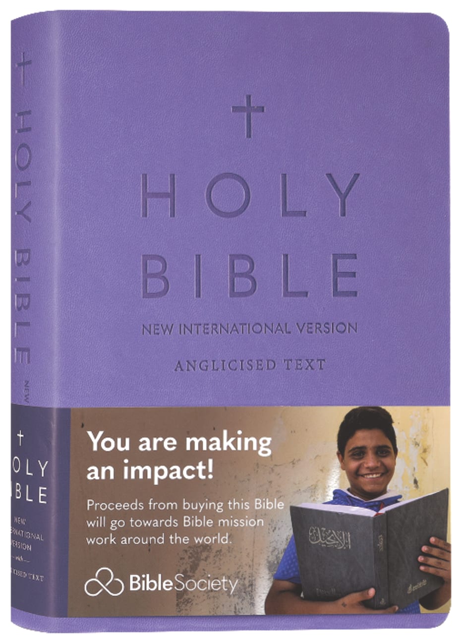 B NIV SLIMLINE BIBLE BLUE LAVENDER (BLACK LETTER EDITION)(ANGLICISED TEXT)