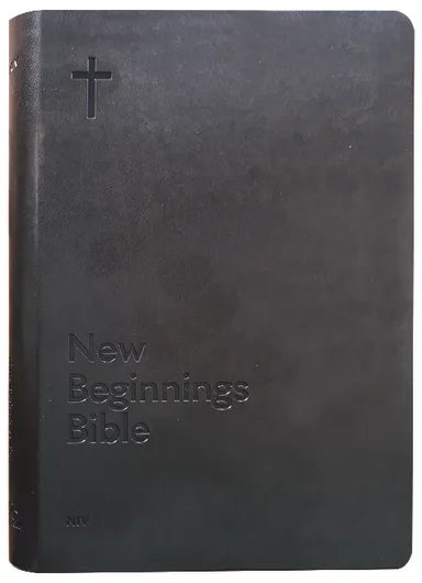 B NIV NEW BEGINNINGS BIBLE CHARCOAL