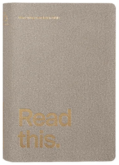 NLT READ THIS BIBLE MARL GREY (ANGLICISED)