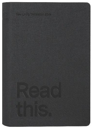 NLT READ THIS BIBLE DAPPLED BLACK (ANGLICISED)