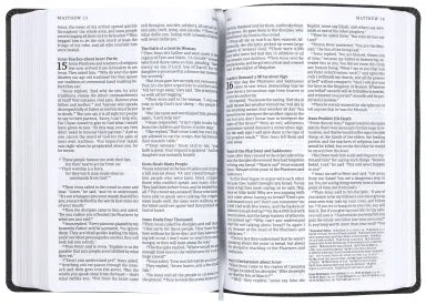 NLT READ THIS BIBLE DAPPLED BLACK (ANGLICISED)