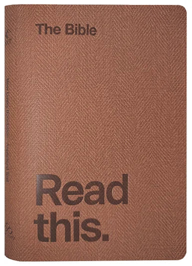 NLT READ THIS BIBLE (ANGLICISED) VINTAGE BROWN