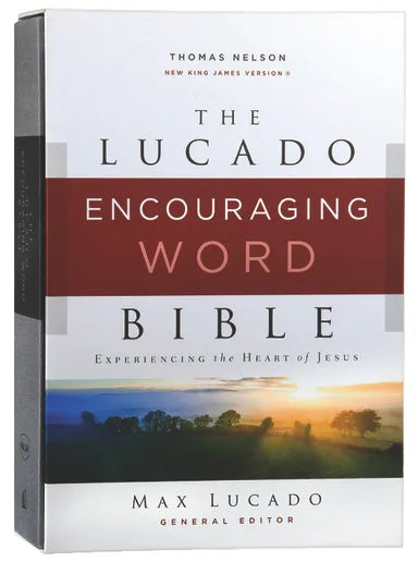 B NKJV LUCADO ENCOURAGING WORD BIBLE GRAY
