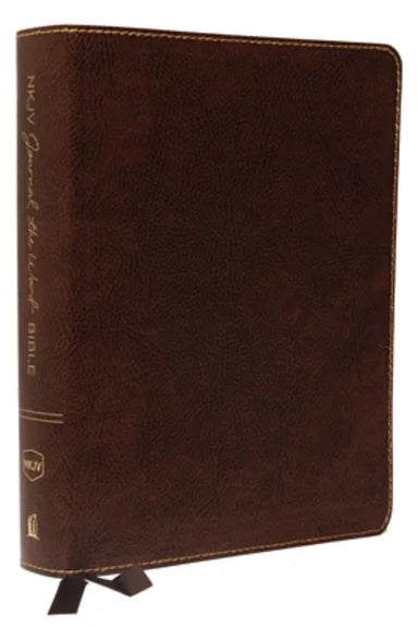 B NKJV JOURNAL THE WORD BIBLE LARGE PRINT BROWN (RED LETTER EDITION)