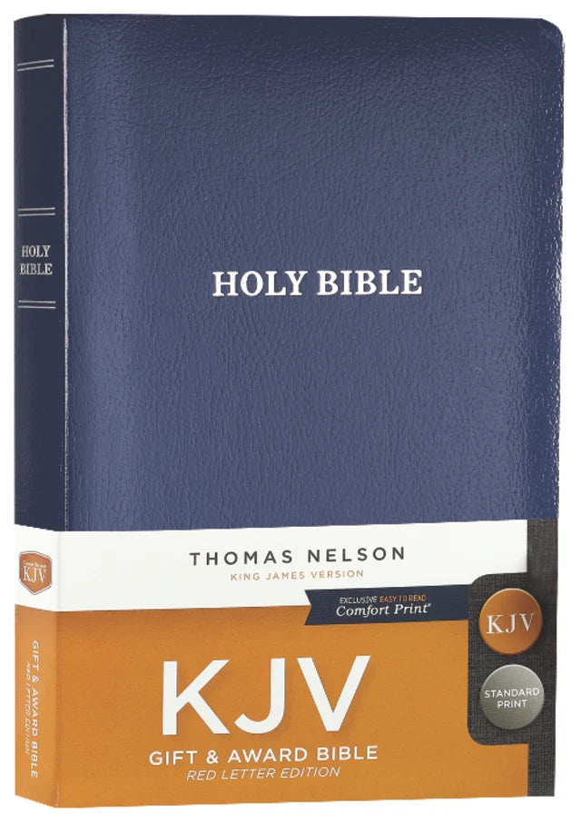 B KJV GIFT AND AWARD BIBLE BLUE (RED LETTER EDITION)