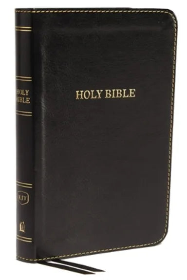 B KJV THINLINE BIBLE COMPACT BLACK (RED LETTER EDITION)
