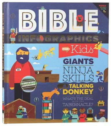 BIBLE INFOGRAPHICS FOR KIDS (VOL 1): GIANTS NINJA SKILLS A TALKING DONKEY AND WHAT'S THE DEAL WITH THE TABERNACLE?