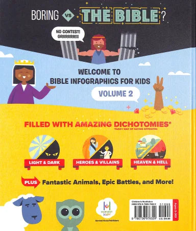 BIBLE INFOGRAPHICS FOR KIDS (VOL 2): ANGELS AND DEMONS HEROES AND VILLAINS AND HOW TO OUTRUN A CHARIOT
