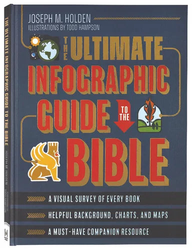 ULTIMATE INFOGRAPHIC GUIDE TO THE BIBLE: A VISUAL SURVEY OF EVERY BOOK HELPFUL BACKGROUND CHARTS AND MAPS A MUST-HAVE COMPANION RESOURCE