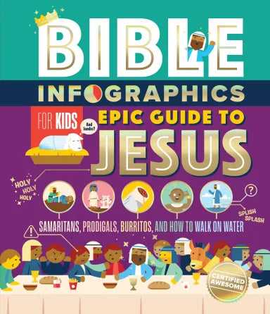 BIBLE INFOGRAPHICS FOR KIDS EPIC GUIDE TO JESUS: SAMARITANS PRODIGALS BURRITOS AND HOW TO WALK ON WATER