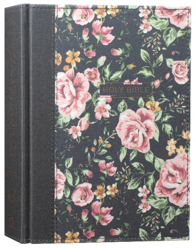 B NKJV JOURNAL THE WORD BIBLE BLUE FLORAL (RED LETTER EDITION)